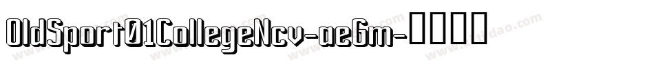 OldSport01CollegeNcv-aeGm字体转换