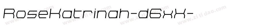 RoseKatrinah-d6xX字体转换