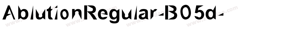AblutionRegular-BO5d字体转换