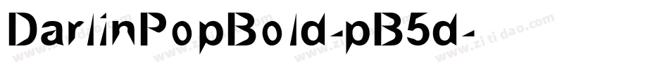 DarlinPopBold-pB5d字体转换