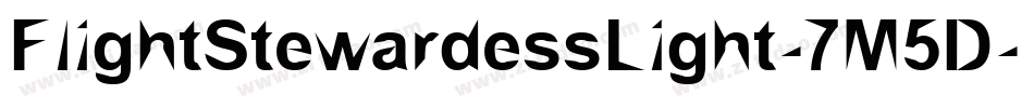 FlightStewardessLight-7M5D字体转换