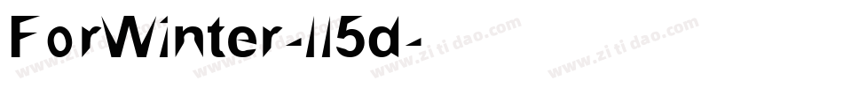 ForWinter-ll5d字体转换 ForWinter-ll5d字体转换