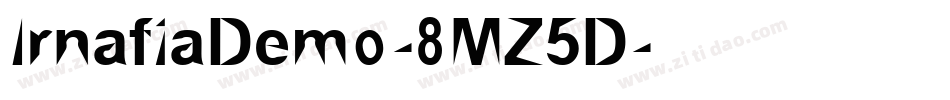 IrnafiaDemo-8MZ5D字体转换