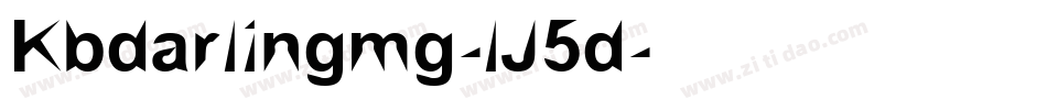 Kbdarlingmg-lJ5d字体转换