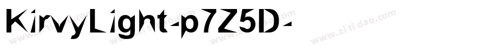 KirvyLight-p7Z5D字体转换