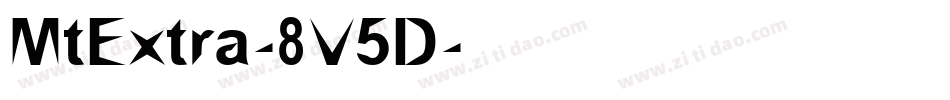 MtExtra-8V5D字体转换