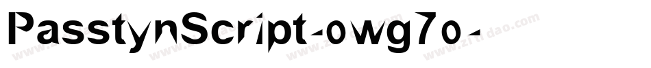PasstynScript-owg7o字体转换 PasstynScript-owg7o字体转换