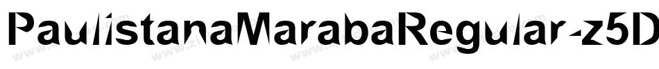 PaulistanaMarabaRegular-z5D4字体转换