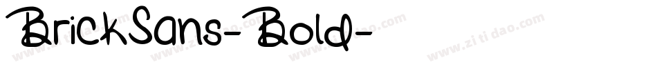 BrickSans-Bold字体转换