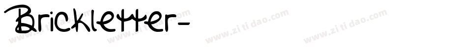 Brickletter字体转换