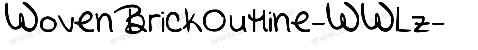 WovenBrickOutline-WWLz字体转换