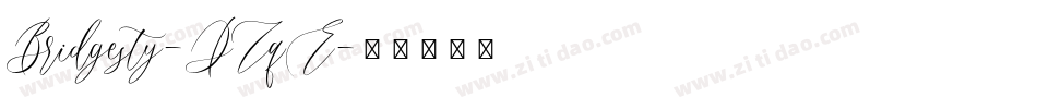Bridgesty-DZqE字体转换