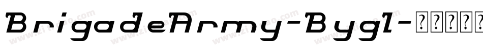BrigadeArmy-Bygl字体转换