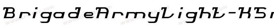 BrigadeArmyLight-K5nD字体转换