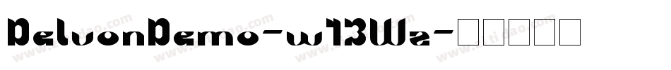 DelvonDemo-w13Wz字体转换