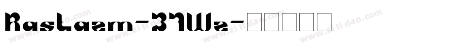 Rastazm-37Wz字体转换