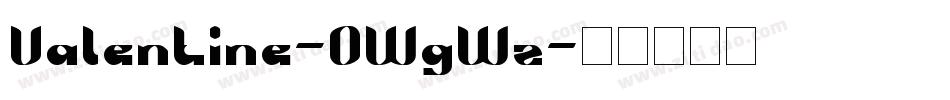 Valentine-0WgWz字体转换