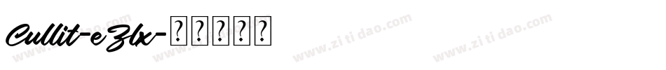 Cullit-eZlx字体转换