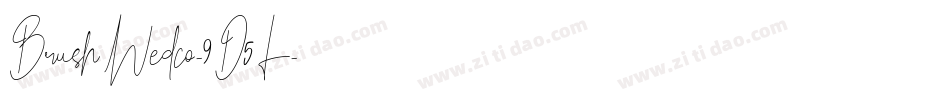 BrushWedco-9D5L字体转换