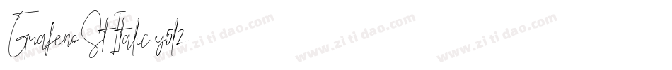 GrafenoStItalic-y5l2字体转换