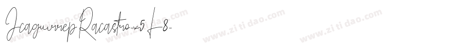 JcaguirrepRacastro-x5L8字体转换