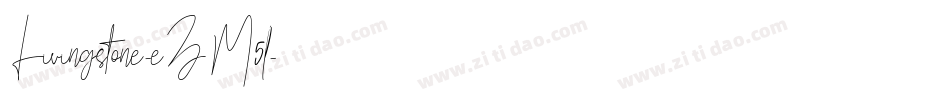 Livingstone-eZM5l字体转换