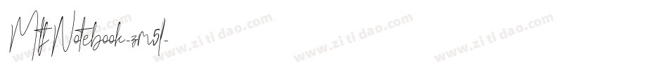 MtfNotebook-zm5l字体转换