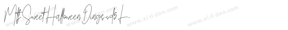MtfSweetHalloweenDings-vd5L字体转换