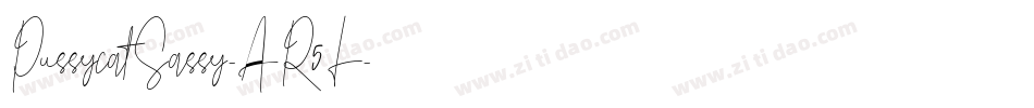PussycatSassy-AR5L字体转换