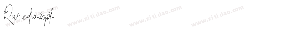 Ramedio-2q5l字体转换