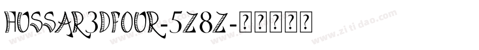 Hussar3dFour-5z8z字体转换