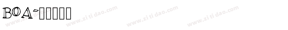 BOA字体转换