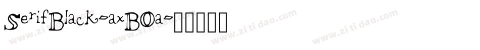 SerifBlack-axBOa字体转换