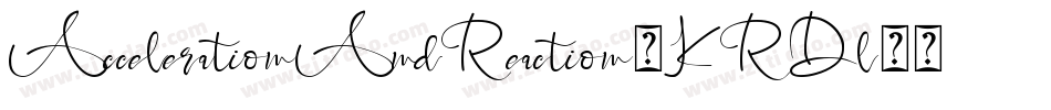 AccelerationAndReaction-KRDl字体转换