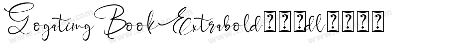GogatingBookExtrabold-23dl字体转换