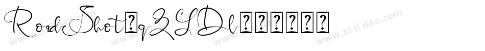 RoadShot-qZYDl字体转换