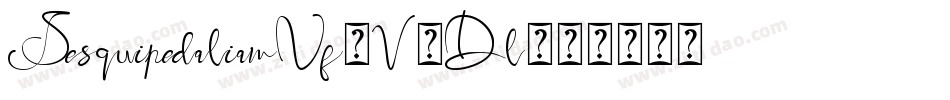 SesquipedalianNf-V8Dl字体转换