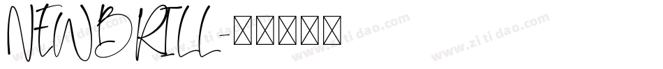 NEWBRILL字体转换