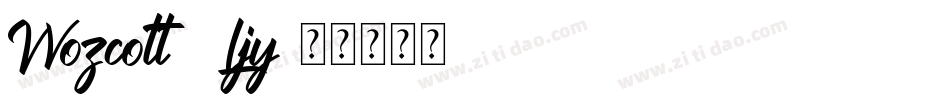 Wozcott-9Ljy字体转换