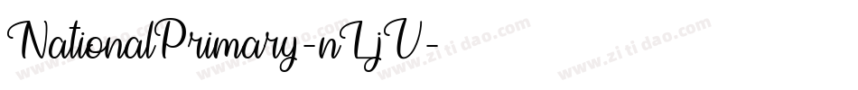 NationalPrimary-nLjV字体转换