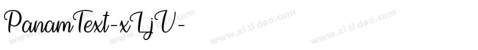 PanamText-xLjV字体转换