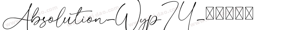Absolution-Wyp74字体转换
