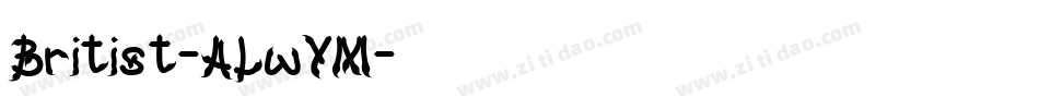 Britist-ALwYM字体转换