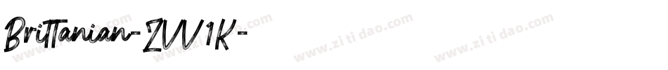 Brittanian-ZVV1K字体转换
