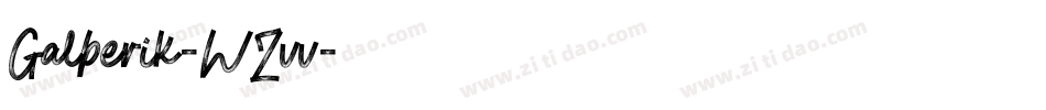 Galberik-WZvv字体转换