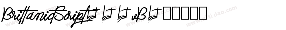 BrittanictScript-85vB字体转换