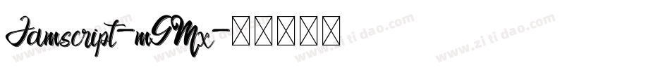 Jamscript-mGMx字体转换
