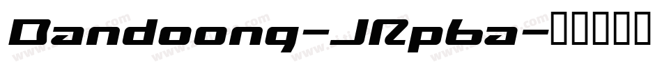Bandoong-JRp6a字体转换