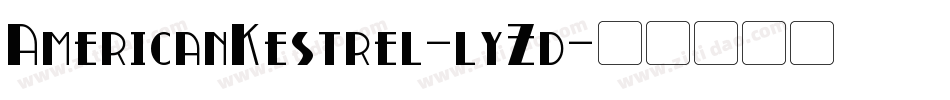 AmericanKestrel-lyZd字体转换