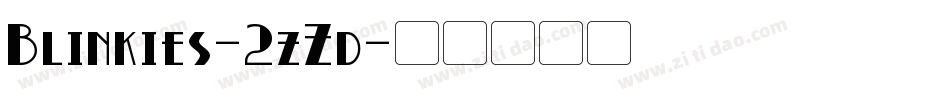 Blinkies-2zZd字体转换